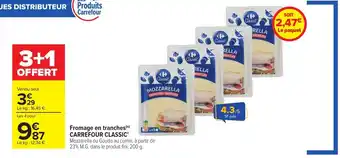 Carrefour Fromage en tranches offre