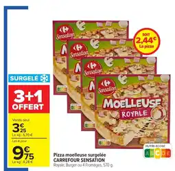 Carrefour Pizza moelleuse surgelee offre