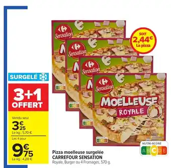 Carrefour Pizza moelleuse surgelee offre