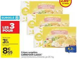 Carrefour Crepes surgelees offre