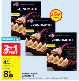 Carrefour Gyozas surgeles ajinomoto offre