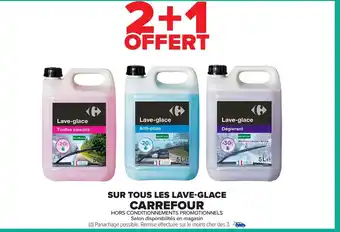 Carrefour Sur tous les lave-glace offre