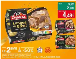 Match CHARAL Langue de Boeuf offre