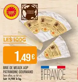 Match PATRIMOINE GOURMAND Brie de meaux aop offre