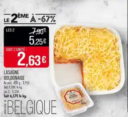 Match Lasagne bolognaise offre