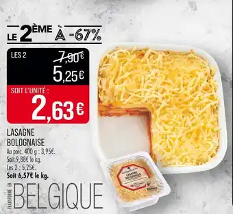 Match Lasagne bolognaise offre