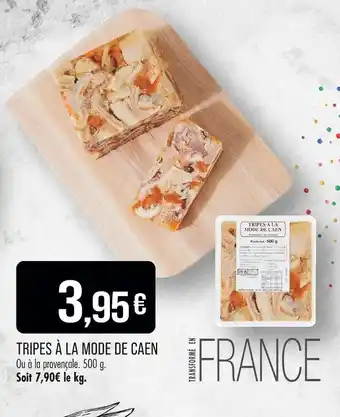 Match Tripes à la mode de caen offre