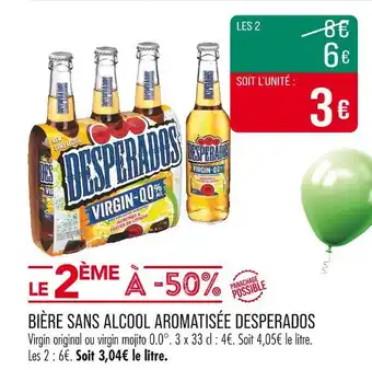 Match DESPERADOS Bière sans alcool aromatisée offre