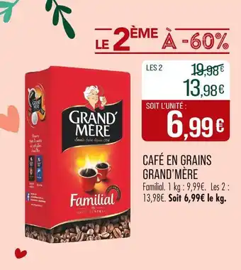 Match Grand'Mère Café en grains offre