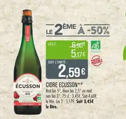 Match ECUSSON Cidre offre