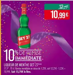 Match GET 27 Liqueur de menthe offre