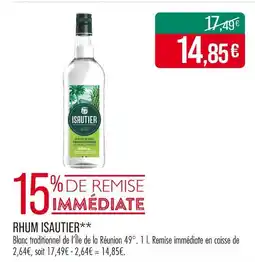 Match Isautier Rhum blanc traditionnel offre