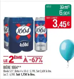 Match 1664 Bière offre