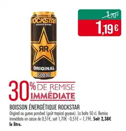 Match ROCKSTAR Boisson Énergétique offre