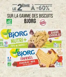 Match BJORG Le 2ème à -60% sur la gamme des biscuits Bjorg offre