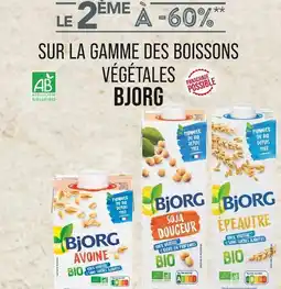 Match BJORG Le 2ème à -60% sur la gamme des boissons végétales Bjorg offre