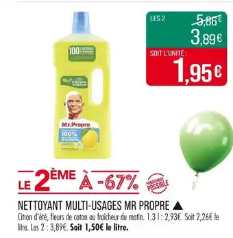 Match MR PROPRE Nettoyant multi-usages ▲ offre