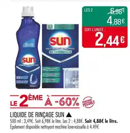 Match SUN Liquide de rinçage offre