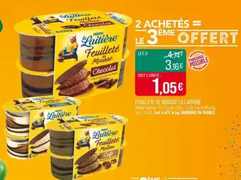 Match La Laitière Feuilleté de Mousse offre