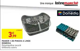 Intermarché DOMÉDIA Panier + 20 pinces a linge offre