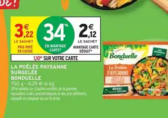 Intermarché BONDUELLE La poêlée paysanne surgelée offre