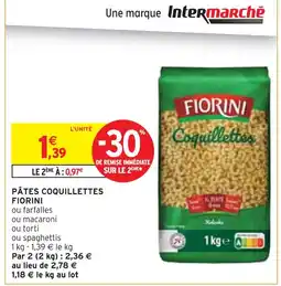 Intermarché FIORINI Pâtes coquillettes offre