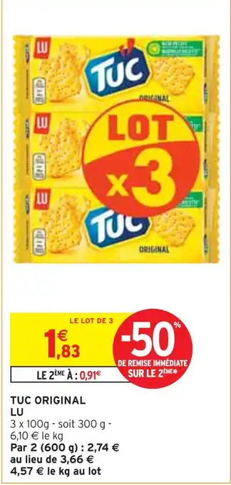 Intermarché LU Tuc original offre