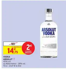 Intermarché ABSOLUT Vodka offre