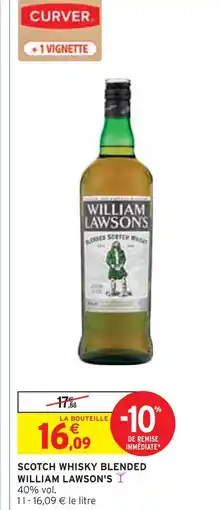 Intermarché WILLIAM LAWSON'S Scotch whisky blended offre