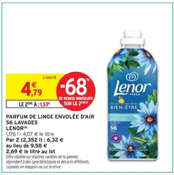 Intermarché LENOR Parfum de linge envolée d'air offre