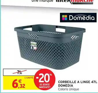 Intermarché DOMEDIA Corbeille a linge 47l offre