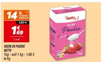 Netto NETTO Sucre en poudre offre