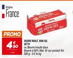 Netto NETTO Beurre Moulé Demi-Sel offre