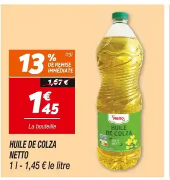 Netto NETTO Huile de colza offre