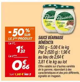 Netto BÉNÉDICTA Sauce Béarnaise offre