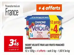 Netto Danone Yaourt Velouté Fruix aux fruits panachés offre