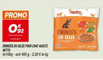 Netto Netto Émincés en gelée pour chat adulte offre