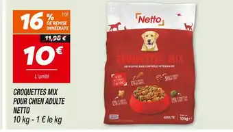 Netto NETTO Croquettes Mix Pour Chien Adulte offre