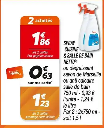 Netto Netto Spray cuisine & salle de bain (b) offre