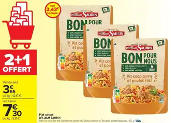 Carrefour Market Plat cuisiné WILLIAM SAURIN offre