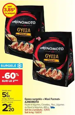 Carrefour Market Gyoza surgelés Maxi Format AJINOMOTO offre