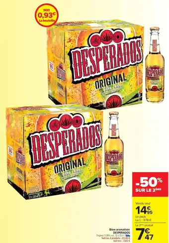 Carrefour Market Bière aromatisée DESPERADOS offre