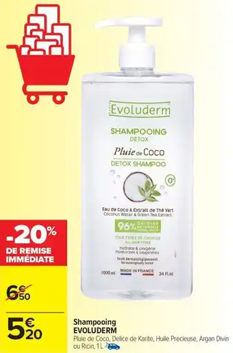 Carrefour Market Shampooing EVOLÚDERM offre