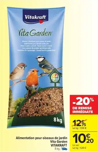 Carrefour Market Alimentation pour oiseaux de jardin Vita Garden VITAKRAFT offre