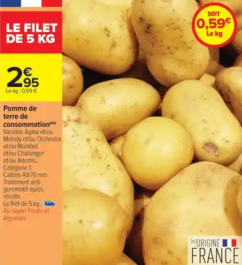 Carrefour Market Pomme de terre de consommation offre