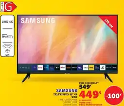 Hyper U Samsung téléviseur 55" 4K UHD offre