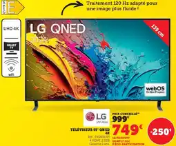 Hyper U Lg téléviseur 55" QNED 4K offre