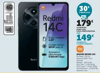 Hyper U Xiaomi redmi 14C offre