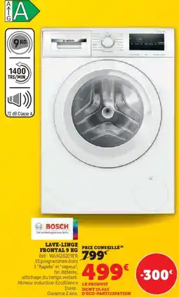 Hyper U Lave-linge frontal BOSCH offre