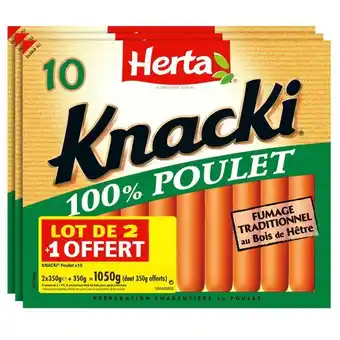 Carrefour Market HERTA Knacki de Poulet offre